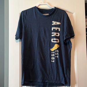 Aeropostale Navy Blue Short Sleeve Shirt XL